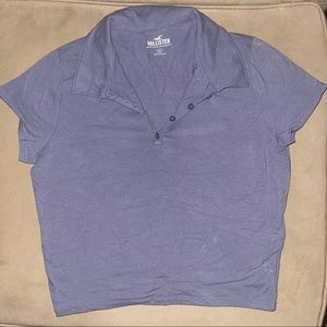 Hollister Crop Polo Baby Tee